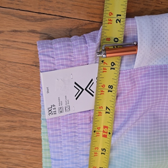 XERSION GIRLS "COOL GEO" COLORS PLUS SIZE SHORTS WITH BUILT-IN BRIEFS SIZE 3XL - Picture 12 of 16